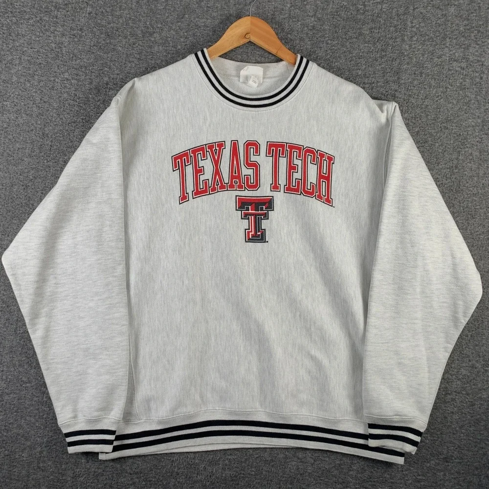 Vintage Texas Tech Sweatshirt Men Extra Large Champion Reverse Weave